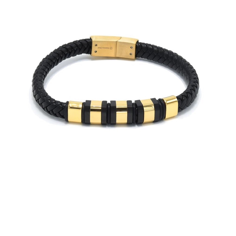 Leather Stainless Steel Bracelet
